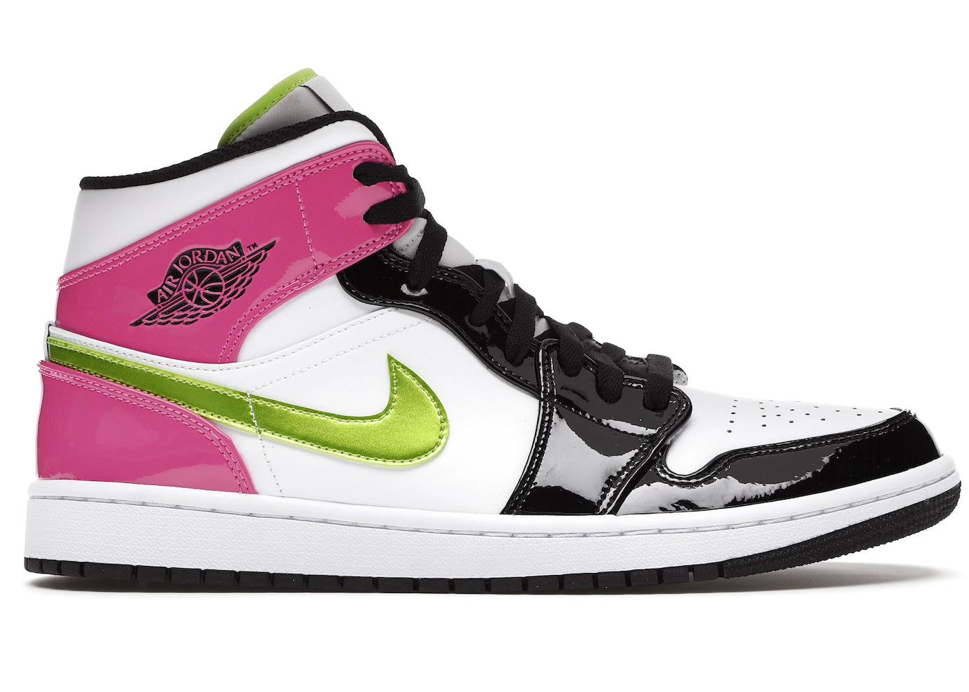 Air Jordan Air Jordan 1 Mid White Black Cyber Pink - CZ9834-100 / CZ9835-100