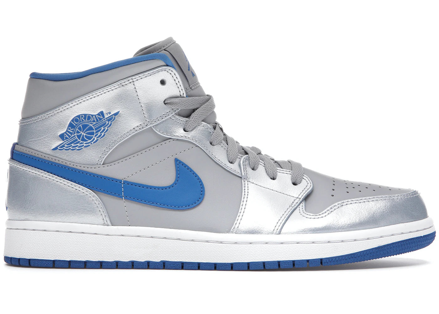 Air Jordan Air Jordan 1 Mid Wolf Grey Sport Blue - 554724-025