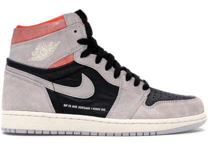 Air Jordan Air Jordan 1 Retro High Neutral Grey Hyper Crimson - 555088-018