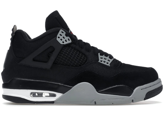 Air Jordan 4 Black Canvas