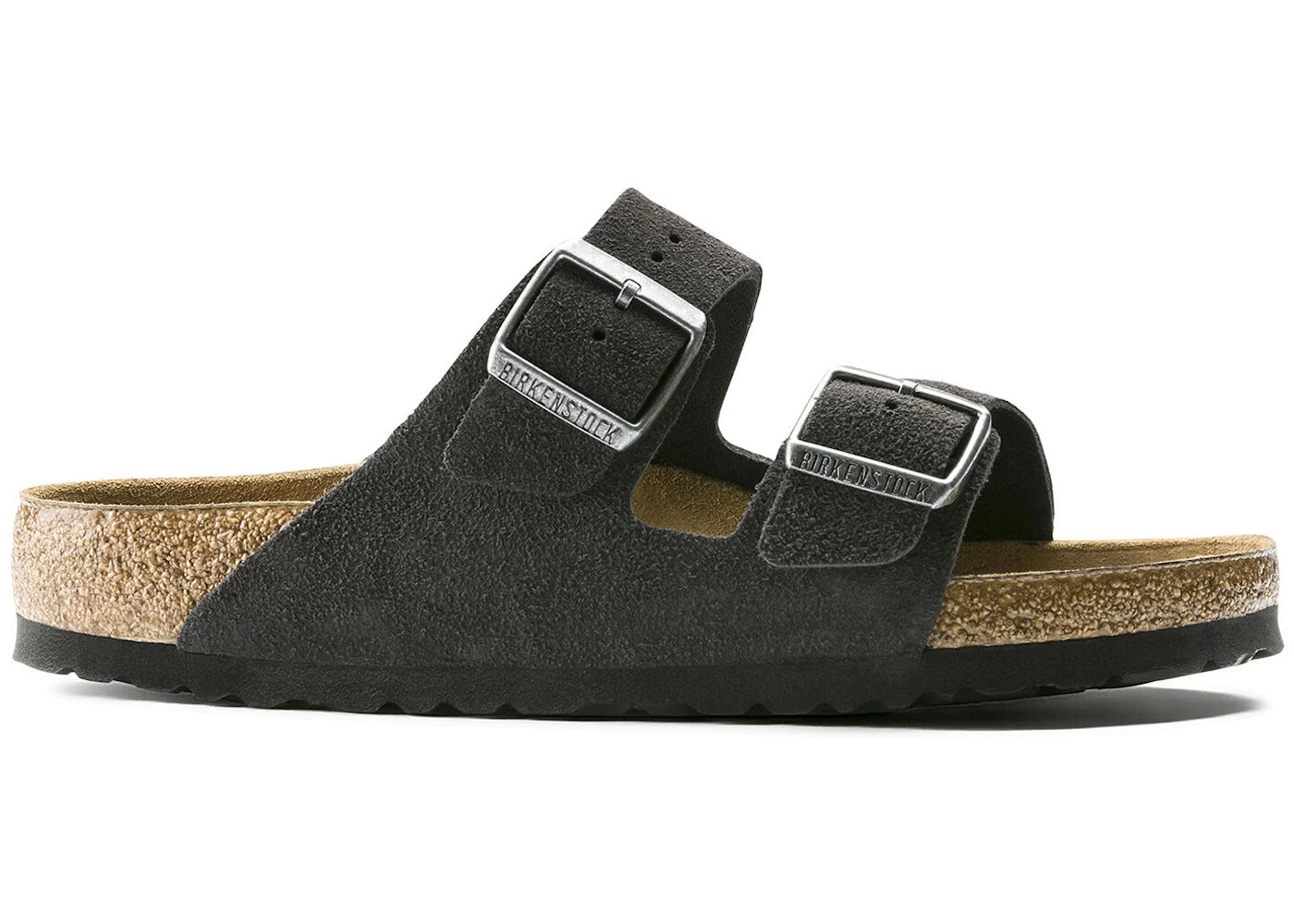 Birkenstock Arizona Suede Leather Soft Footbed Velvet Grey - 0552321/0552323