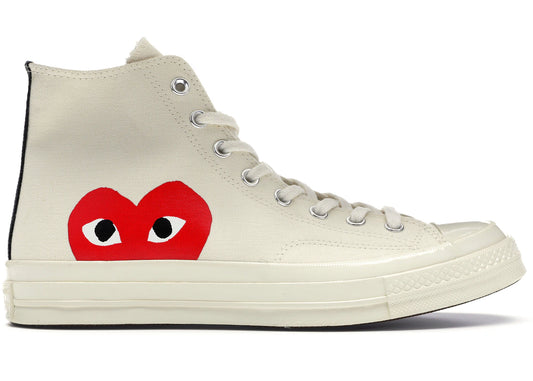 Converse Chuck Taylor All-Star 70s Hi Comme des Garçons PLAY White - 150205C