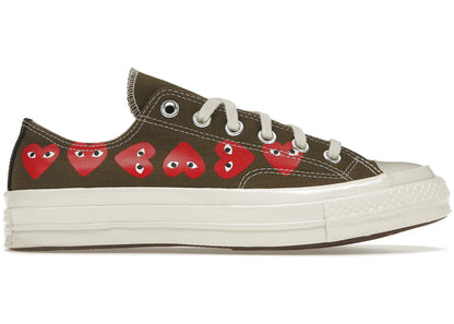 Converse Chuck Taylor All-Star 70s Ox Comme des Garçons PLAY Multi Heart Green - 162976C