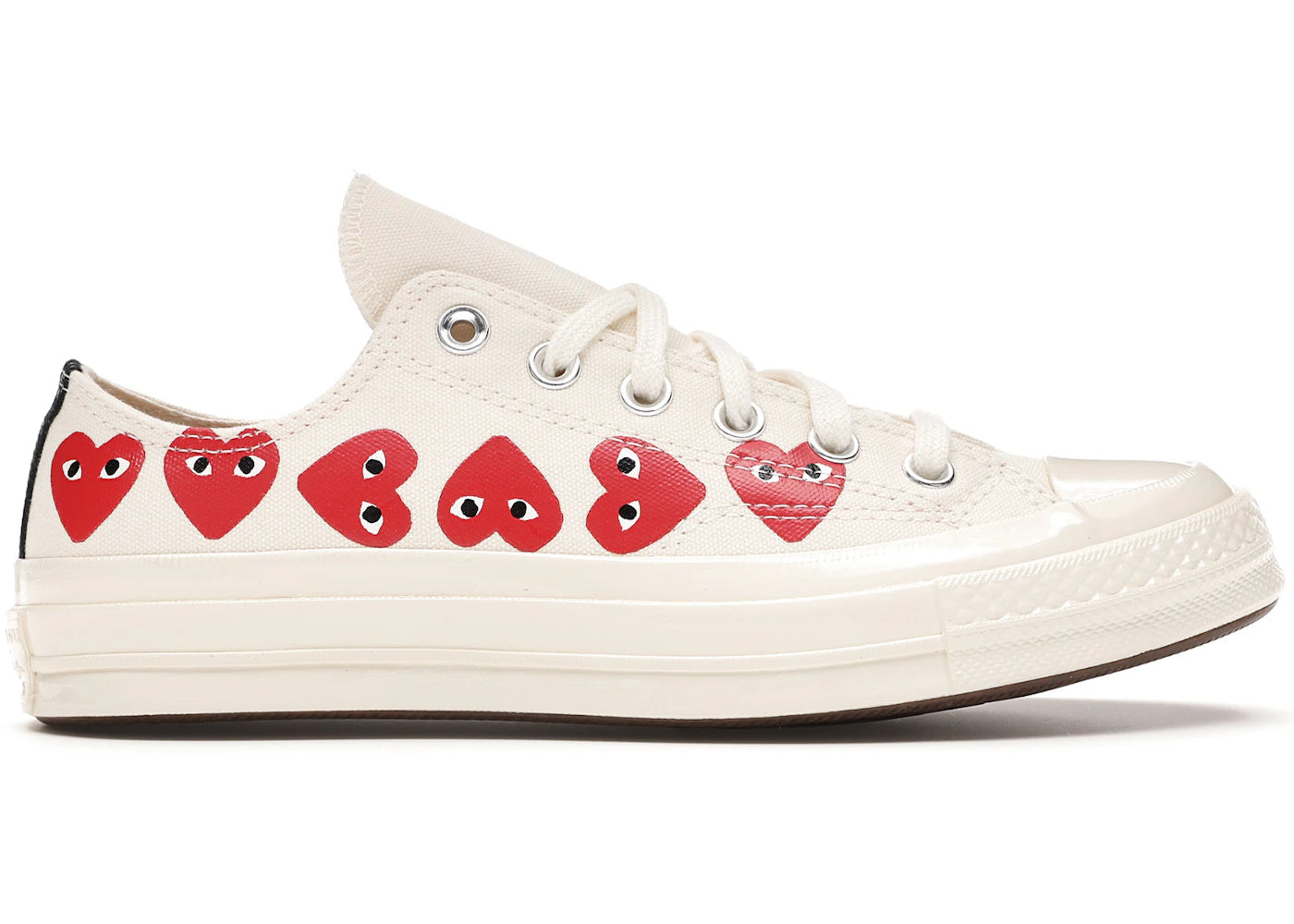 Converse Chuck Taylor All-Star 70s Ox Comme des Garçons PLAY Multi-Heart White - 162975C