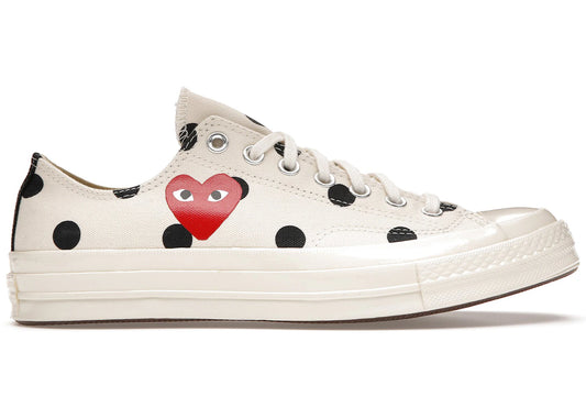 Converse Chuck Taylor All-Star 70s Ox Comme des Garçons PLAY Polka Dot White - 157249C