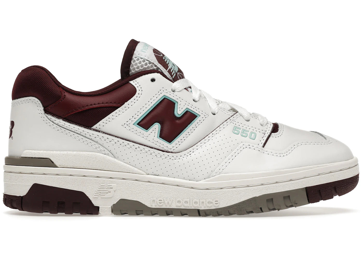 New Balance 550 Burgundy Cyan - BB550WBG