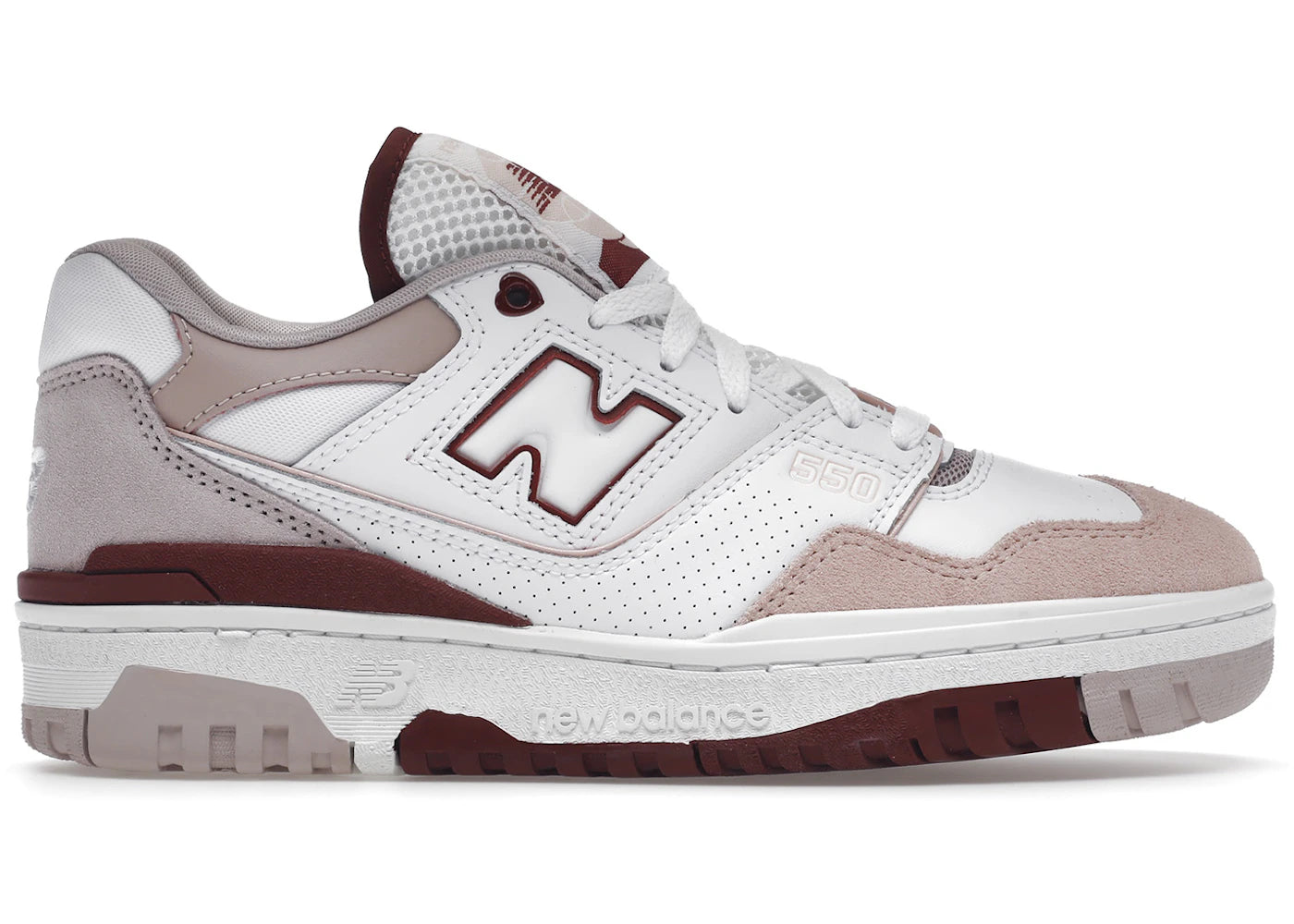 New Balance 550 White Scarlet Pink - BBW550ZV