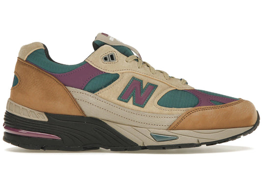 New Balance 991 Made In UK Palace Brown Teal - M991PAL