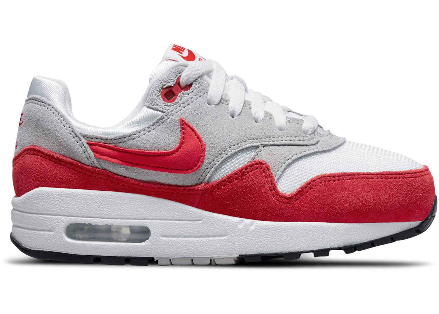 Nike Air Max 1 White University Red Enfant - 555766-146