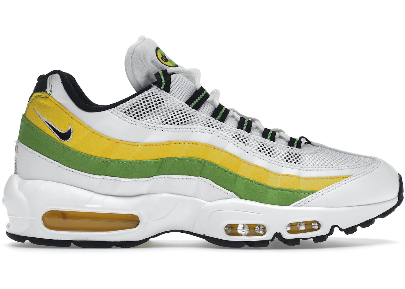 Nike Air Max 95 Essential White Green Apple Tour Yellow - DQ3429-100