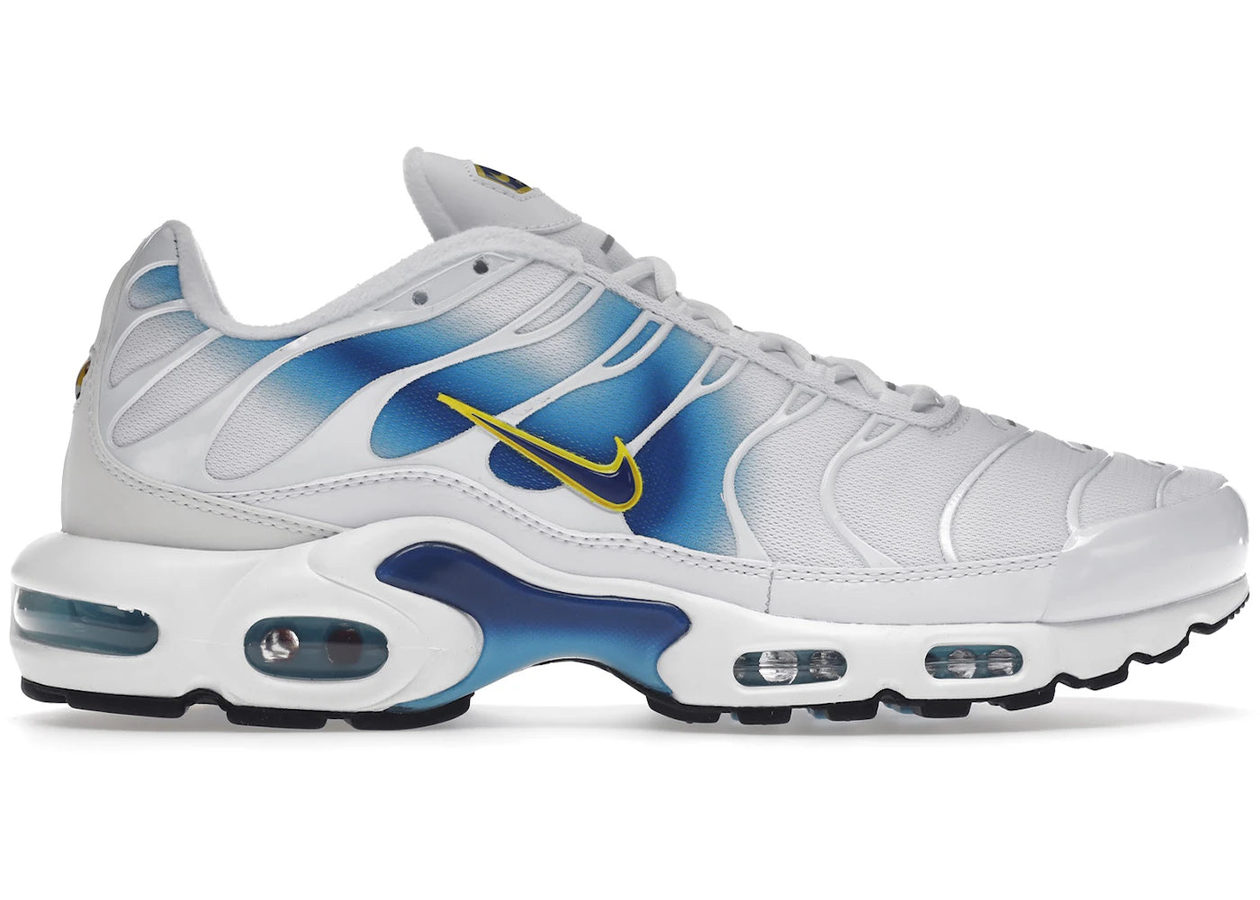 Nike Air Max Plus Spray Paint Swoosh White Blue - DX8962-100