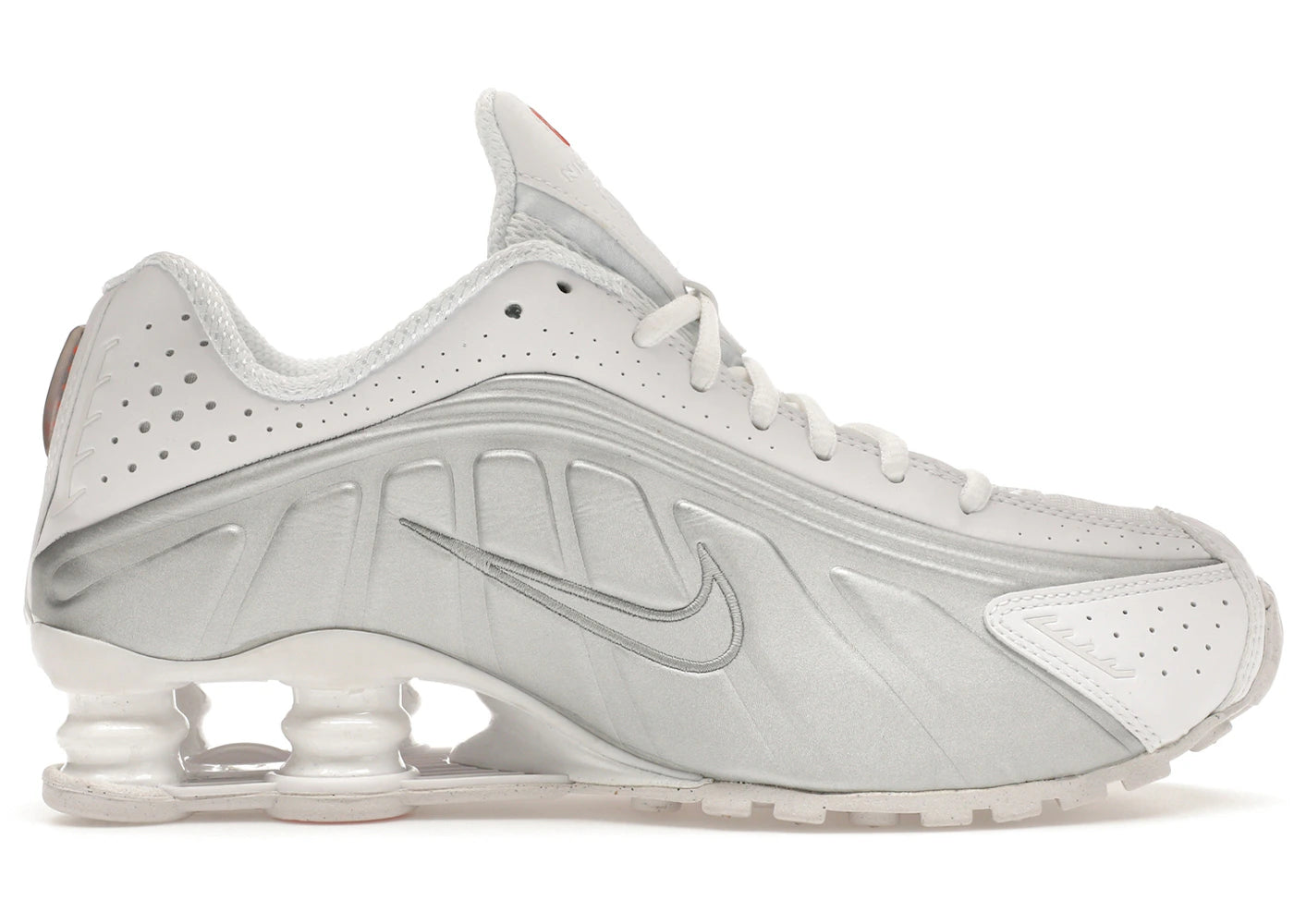 Nike Shox R4 White Metallic Silver - AR3565-101