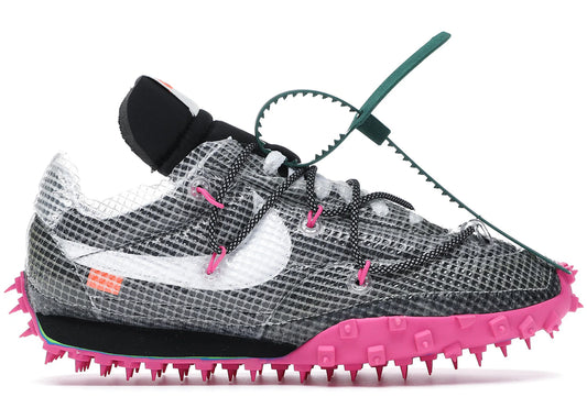 Nike Waffle Racer Off-White Black Fuchsia - CD8180-001