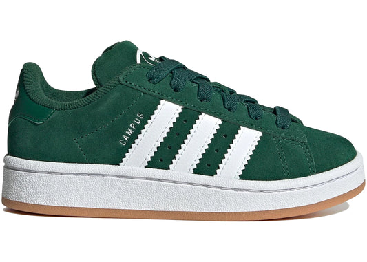 Adidas Campus 00s Elastic Dark Green Cloud White (PS) - JI4332