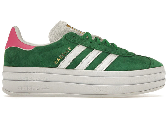 Adidas Gazelle Bold Green Lucid Pink