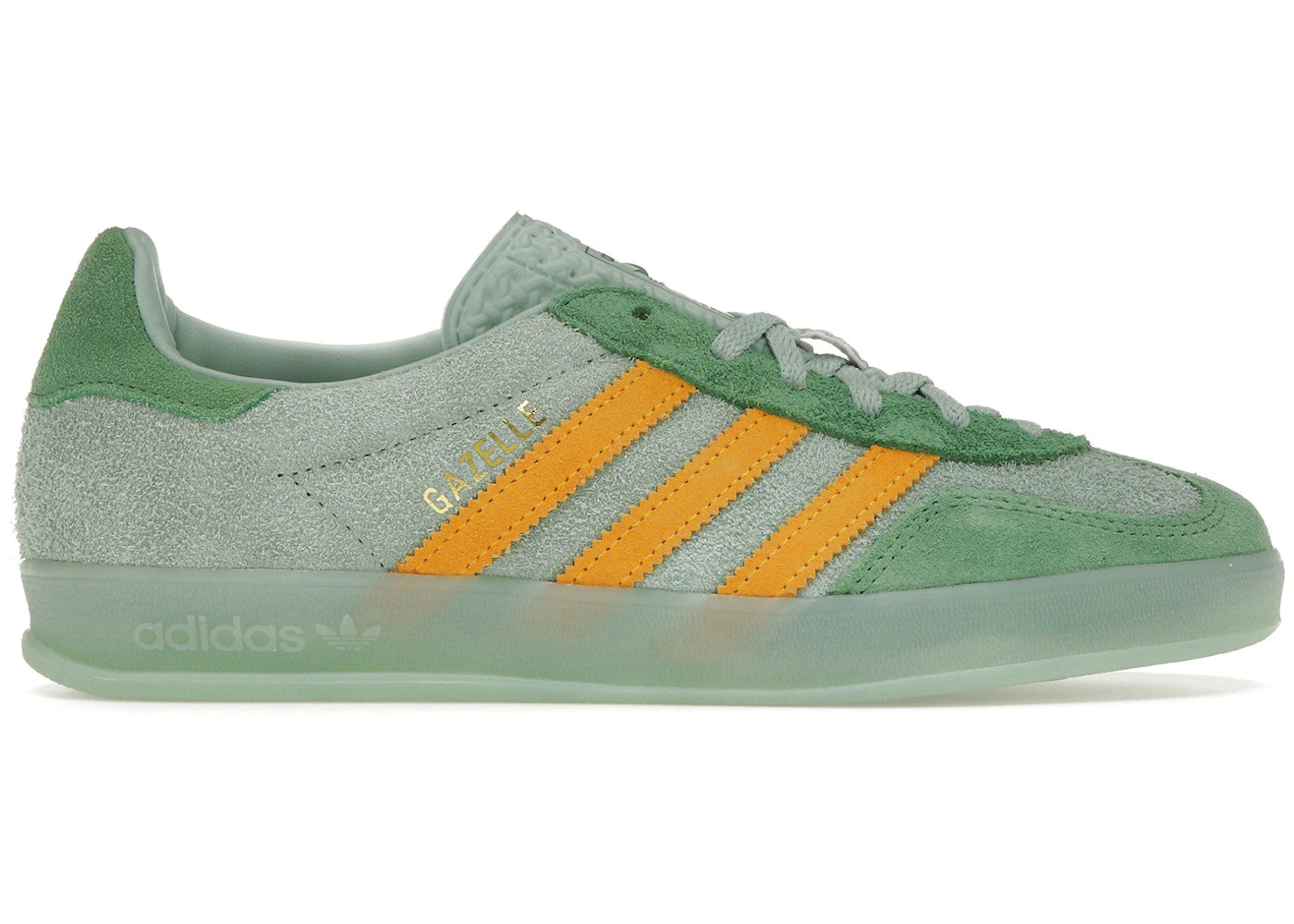 Adidas Gazelle Indoor Hazy Green Crew Yellow