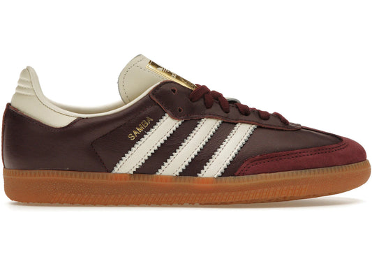 Adidas Samba OG Maroon Gold Metallic - ID0477