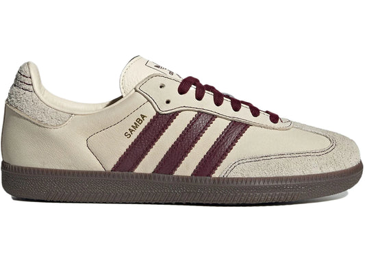 Adidas Samba OG Wonder White Maroon